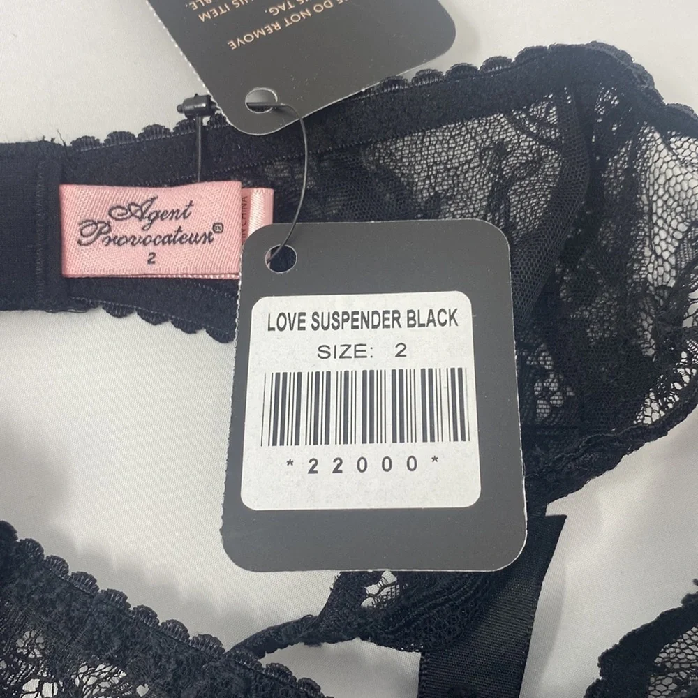 Agent Provocateur Love Black Suspender NWT - Picture 12 of 14